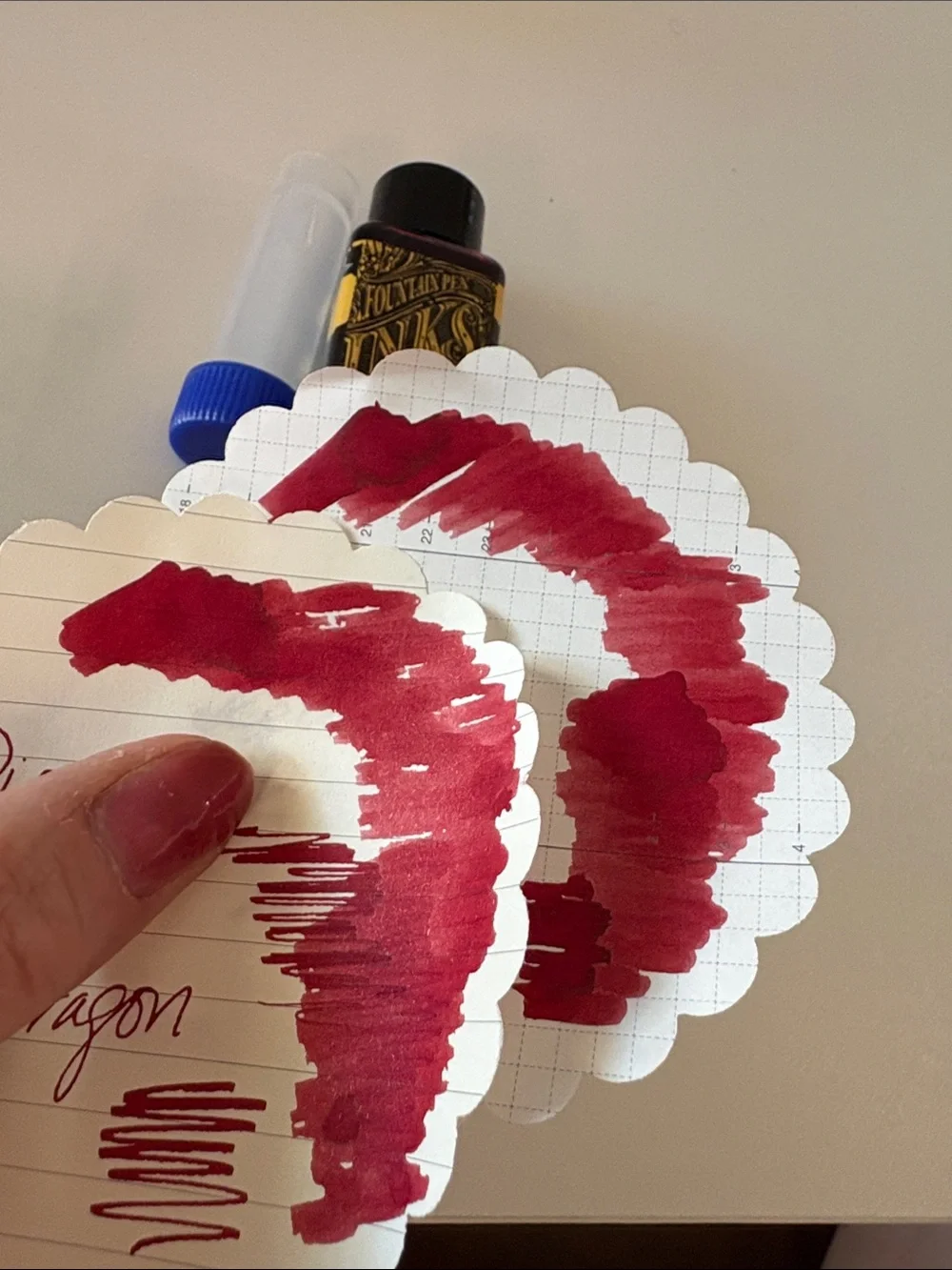 Diamine Red Dragon Dark Red Fountain Pen Ink Sample 4ml